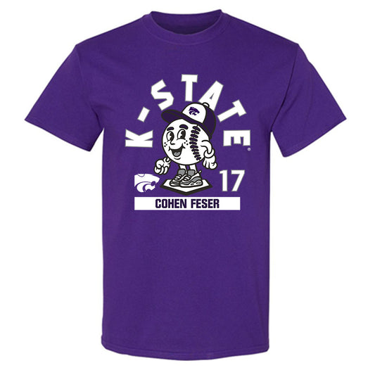 Kansas State - NCAA Baseball : Cohen Feser - Fashion Shersey T-Shirt-0