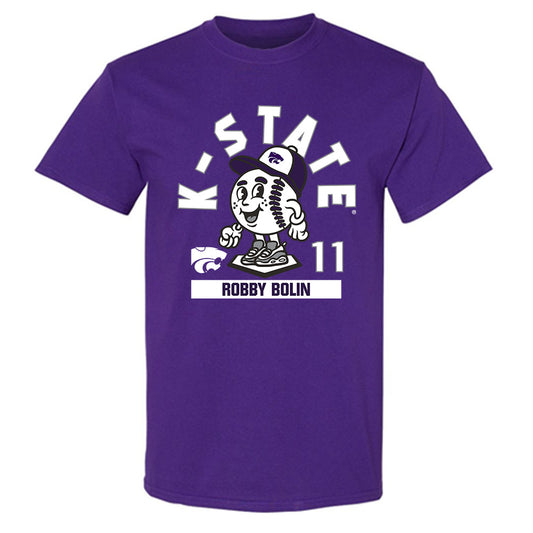 Kansas State - NCAA Baseball : Robby Bolin - Fashion Shersey T-Shirt-0