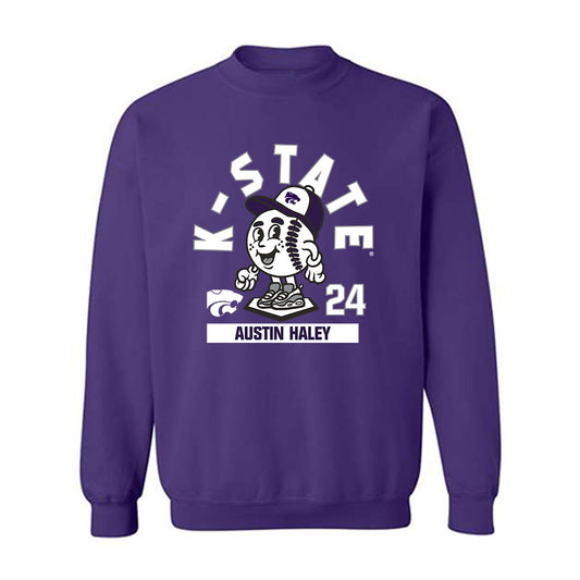 Kansas State - NCAA Baseball : Austin Haley - Fashion Shersey Crewneck Sweatshirt-0