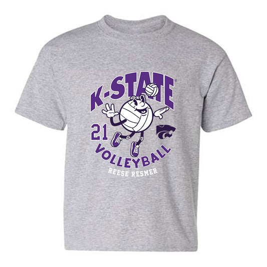 Kansas State - NCAA Women's Volleyball : Reese Resmer - Fashion Shersey Youth T-Shirt-0