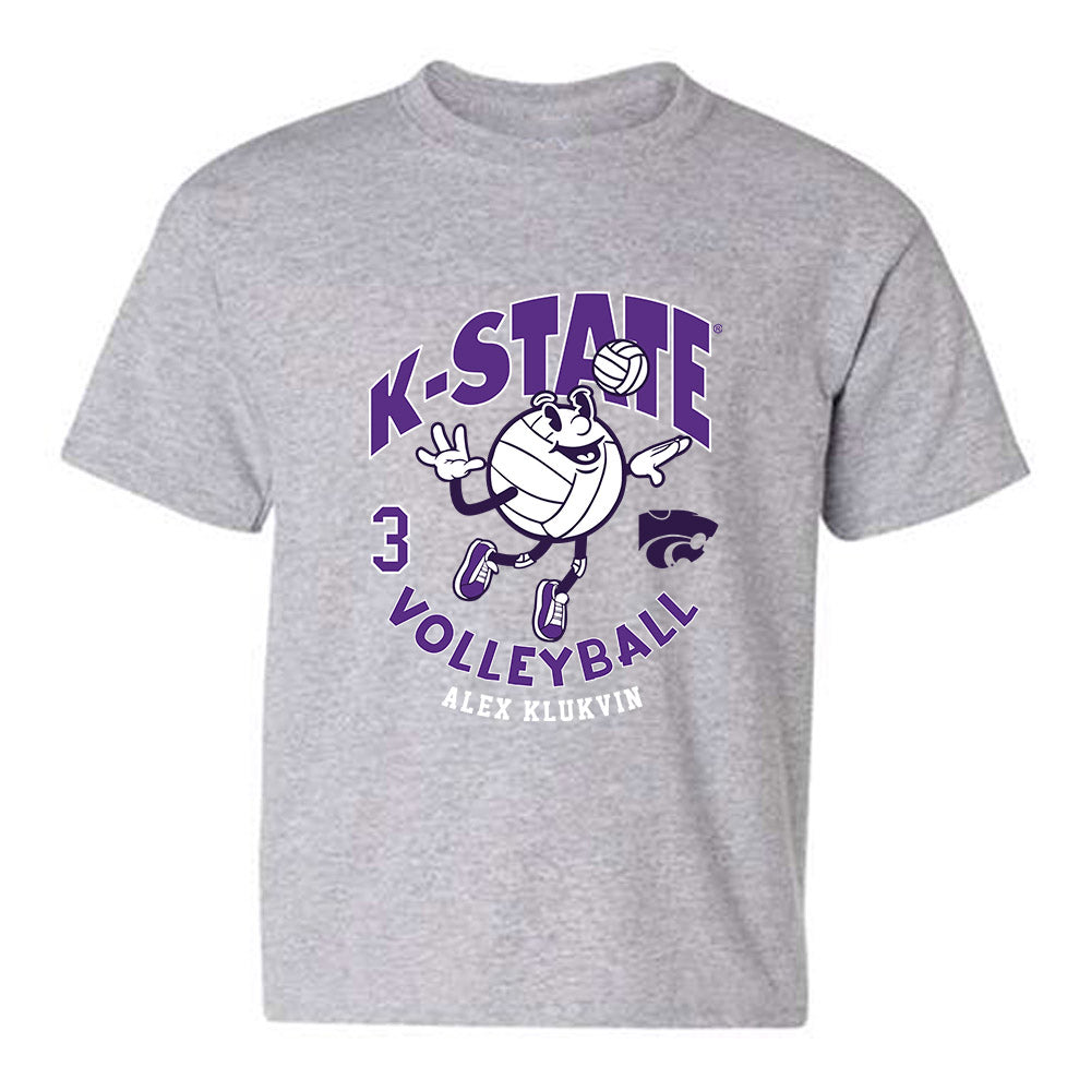 Kansas State - NCAA Women's Volleyball : Alex Klukvin - Fashion Shersey Youth T-Shirt-0