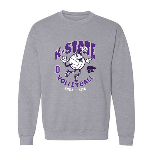 Kansas State - NCAA Women's Volleyball : Fuka Sekita - Fashion Shersey Crewneck Sweatshirt-0