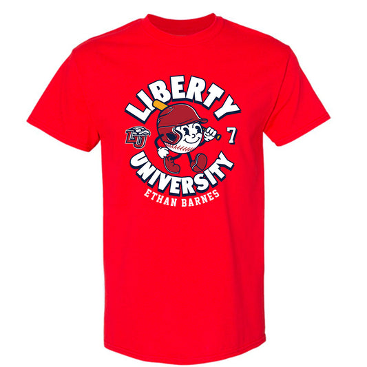 Liberty - NCAA Baseball : Ethan Barnes - Fashion Shersey T-Shirt-0