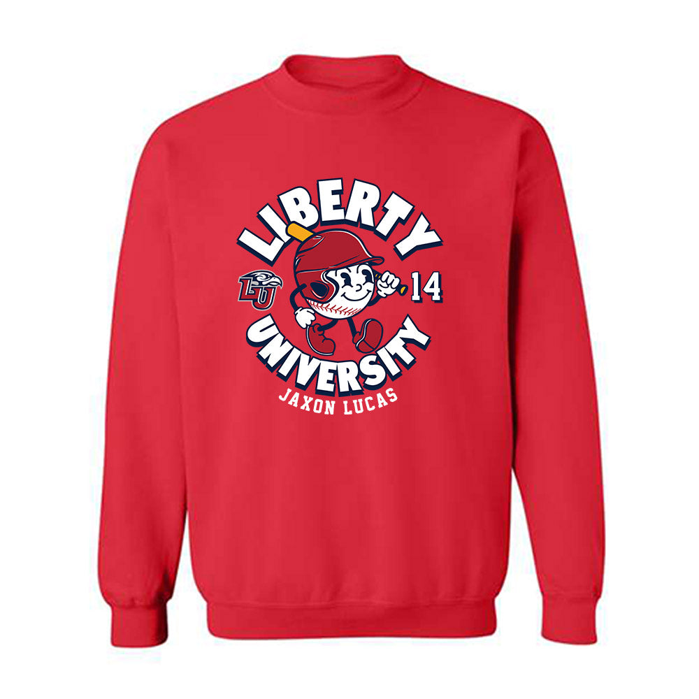 Liberty - NCAA Baseball : Jaxon Lucas - Fashion Shersey Crewneck Sweatshirt-0