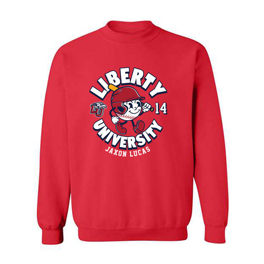 Liberty - NCAA Baseball : Jaxon Lucas - Fashion Shersey Crewneck Sweatshirt-0