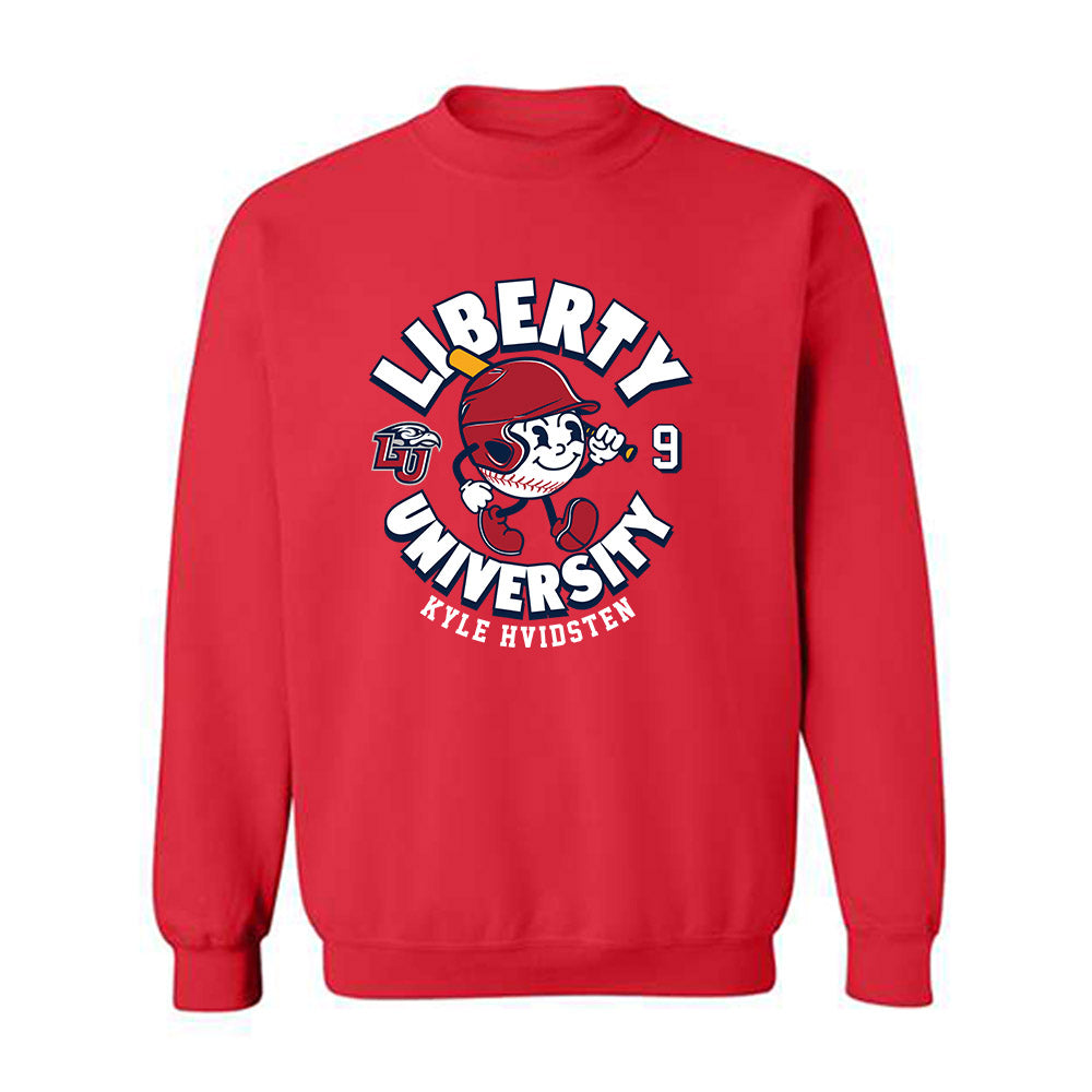 Liberty - NCAA Baseball : Kyle Hvidsten - Fashion Shersey Crewneck Sweatshirt-0