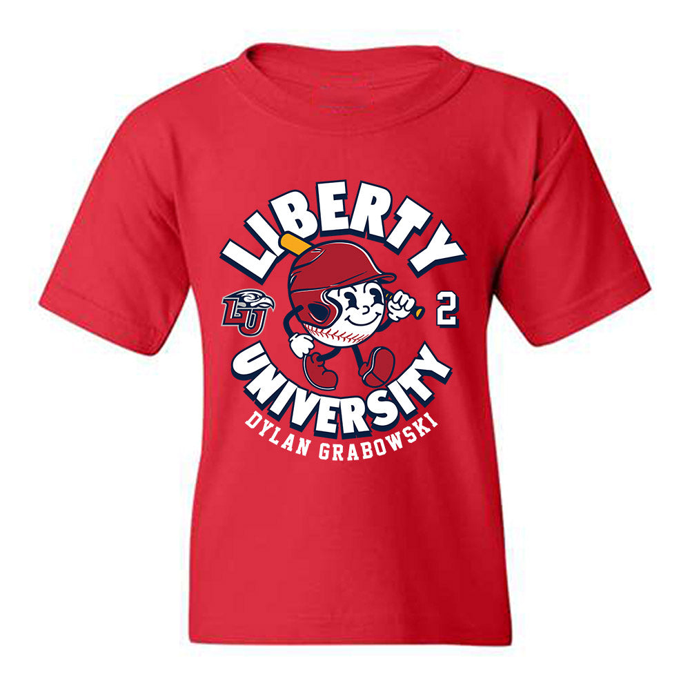 Liberty - NCAA Baseball : Dylan Grabowski - Fashion Shersey Youth T-Shirt-0