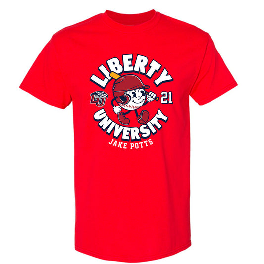 Liberty - NCAA Baseball : Jake Potts - Fashion Shersey T-Shirt-0