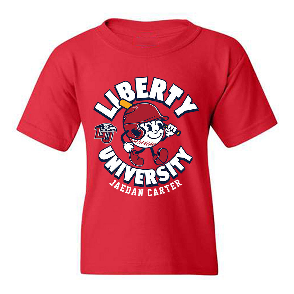 Liberty - NCAA Baseball : Jaedan Carter - Fashion Shersey Youth T-Shirt-0