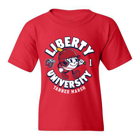 Liberty - NCAA Baseball : Tanner Marsh - Fashion Shersey Youth T-Shirt-0