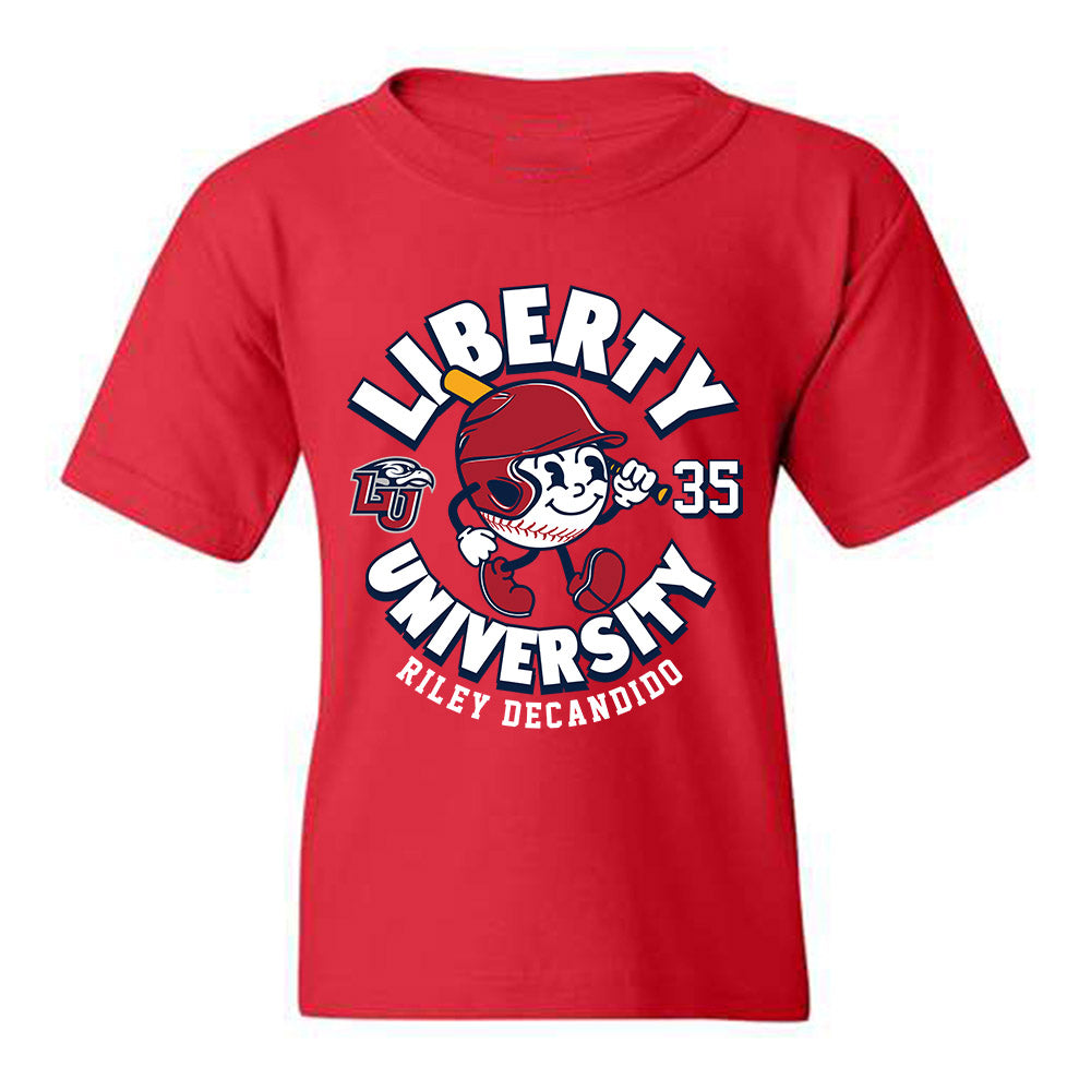 Liberty - NCAA Baseball : Riley DeCandido - Fashion Shersey Youth T-Shirt