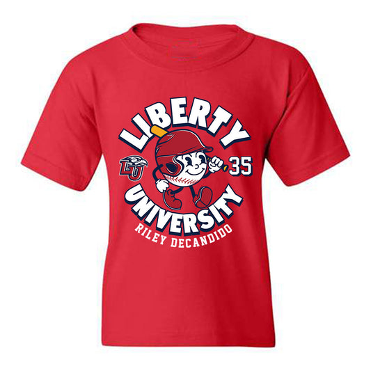 Liberty - NCAA Baseball : Riley DeCandido - Fashion Shersey Youth T-Shirt
