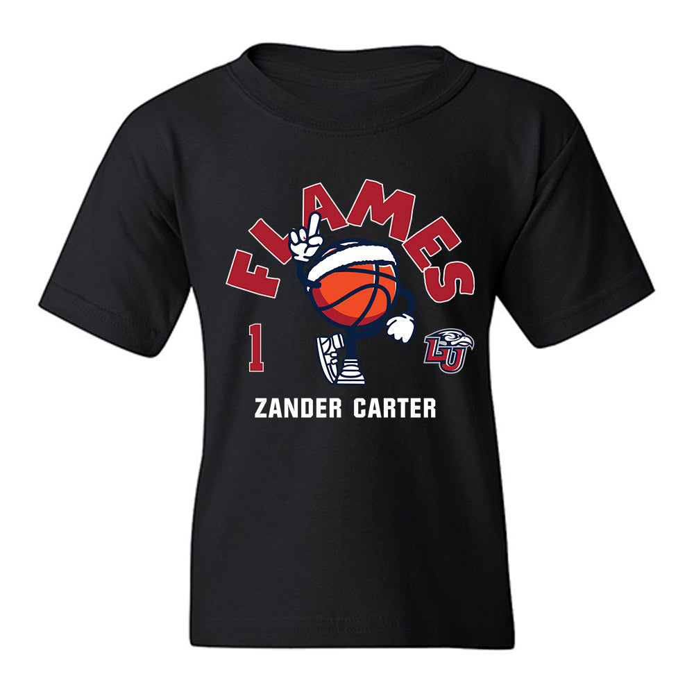 Liberty - NCAA Men's Basketball : Zander Carter - Fashion Shersey Youth T-Shirt-0