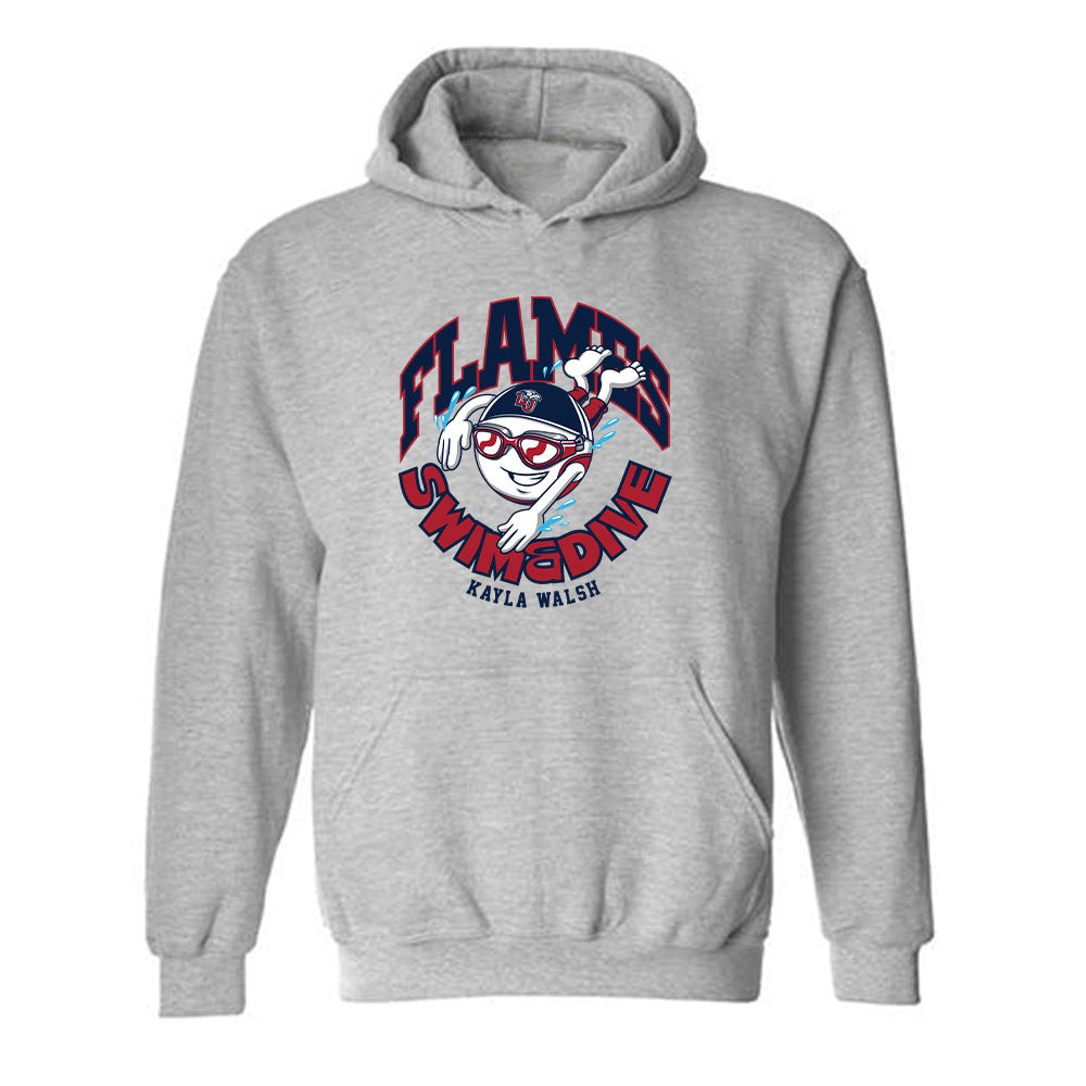 Liberty - NCAA Women's Swimming & Diving : Kayla Walsh - Fashion Shersey Hooded Sweatshirt-0