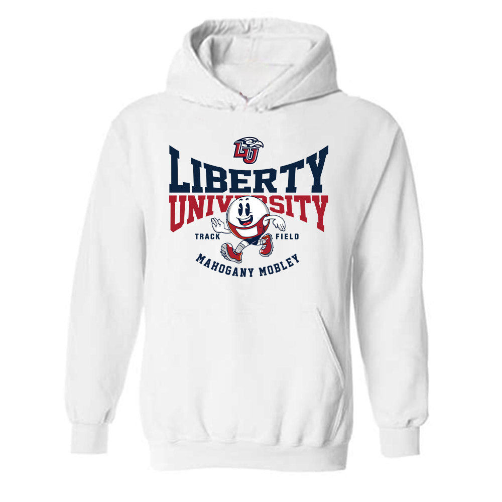 Liberty - NCAA Women's Track & Field : Mahogany Mobley - Fashion Shersey Hooded Sweatshirt-0