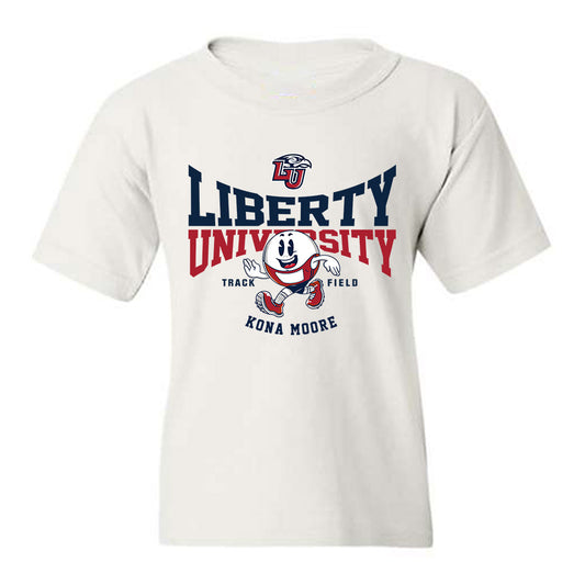 Liberty - NCAA Women's Track & Field : Kona Moore - Fashion Shersey Youth T-Shirt-0
