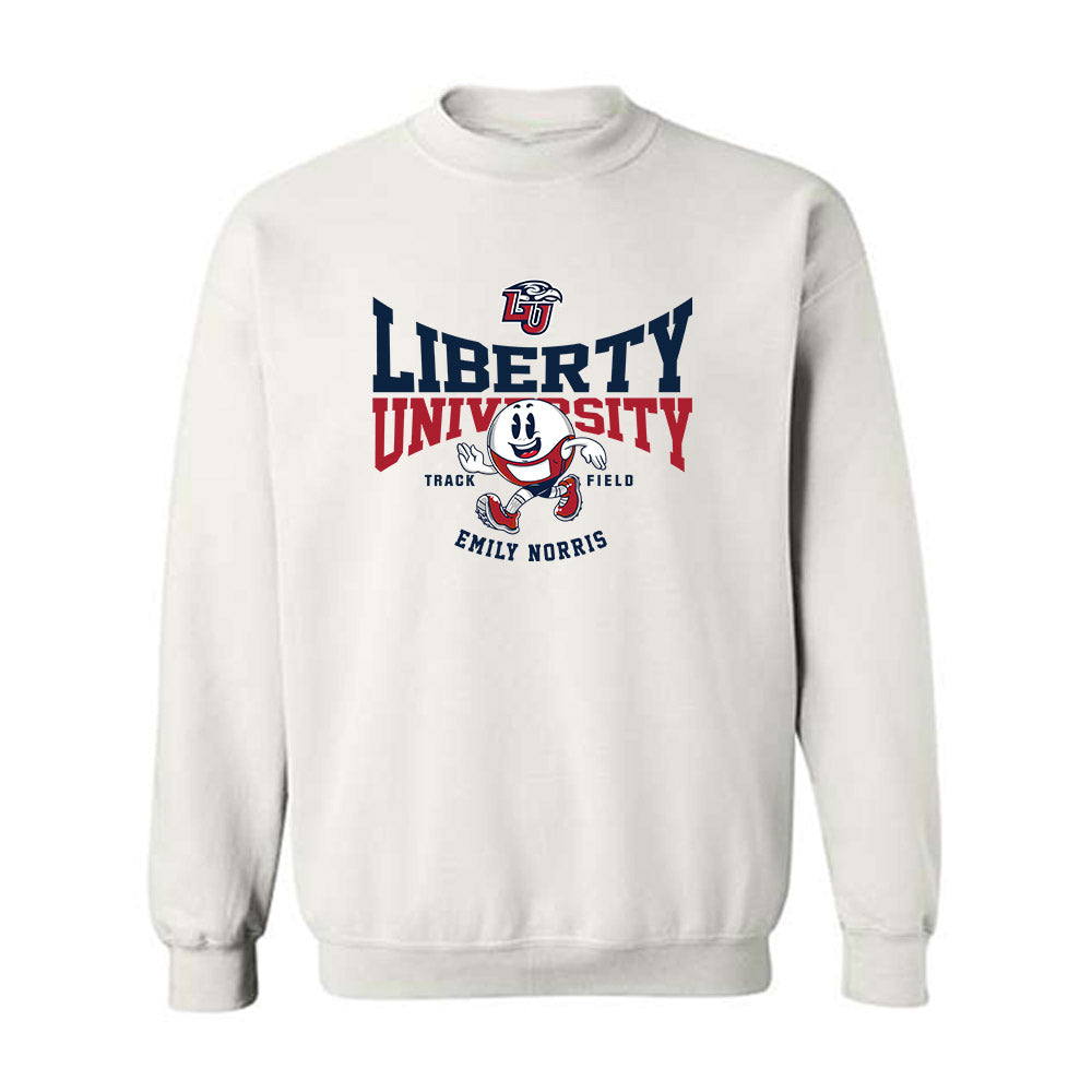 Liberty - NCAA Women's Track & Field : Emily Norris - Fashion Shersey Crewneck Sweatshirt-0