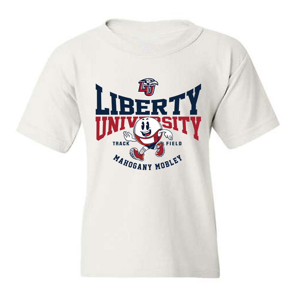 Liberty - NCAA Women's Track & Field : Mahogany Mobley - Fashion Shersey Youth T-Shirt-0