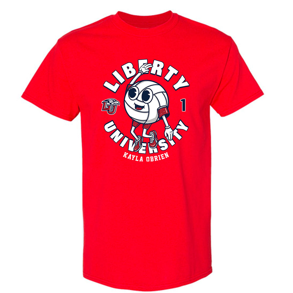 Liberty - NCAA Women's Volleyball : Kayla OBrien - Fashion Shersey T-Shirt-0