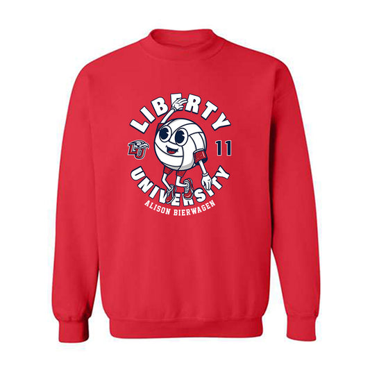 Liberty - NCAA Women's Volleyball : Alison Bierwagen - Fashion Shersey Crewneck Sweatshirt-0