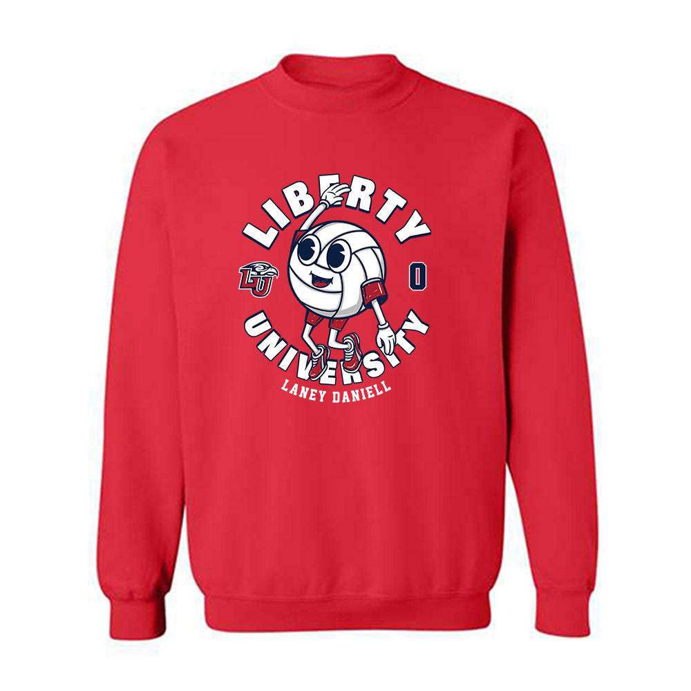 Liberty - NCAA Women's Volleyball : Laney Daniell - Fashion Shersey Crewneck Sweatshirt-0