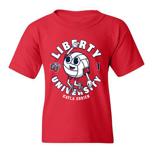 Liberty - NCAA Women's Volleyball : Kayla OBrien - Fashion Shersey Youth T-Shirt-0
