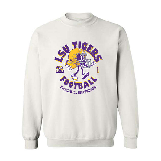 LSU - NCAA Football : Princewill Umanmielen - Fashion Shersey Crewneck Sweatshirt-0