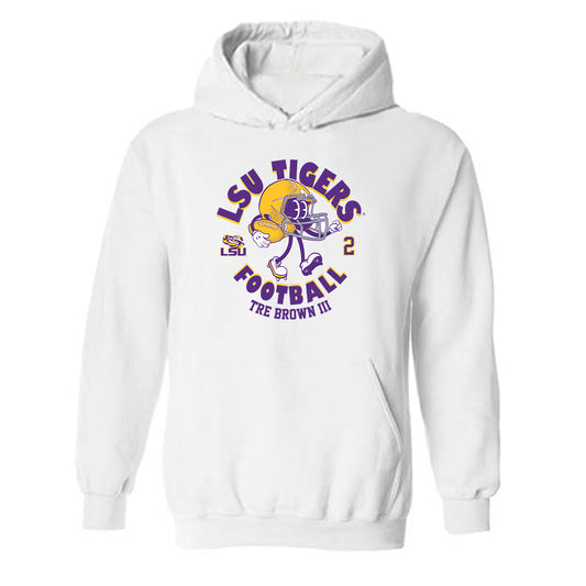 LSU - NCAA Football : Tre Brown III - Fashion Shersey Hooded Sweatshirt-0