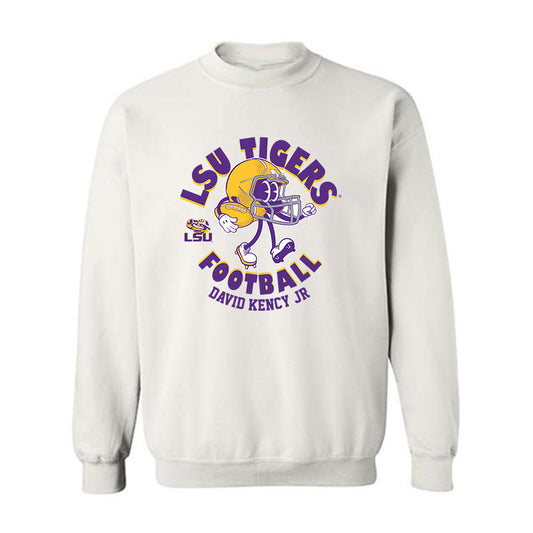LSU - NCAA Football : David Kency Jr - Fashion Shersey Crewneck Sweatshirt-0
