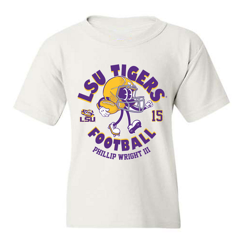LSU - NCAA Football : Phillip Wright III - Fashion Shersey Youth T-Shirt-0