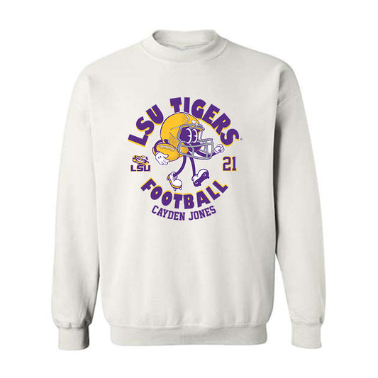 LSU - NCAA Football : Cayden Jones - Fashion Shersey Crewneck Sweatshirt-0