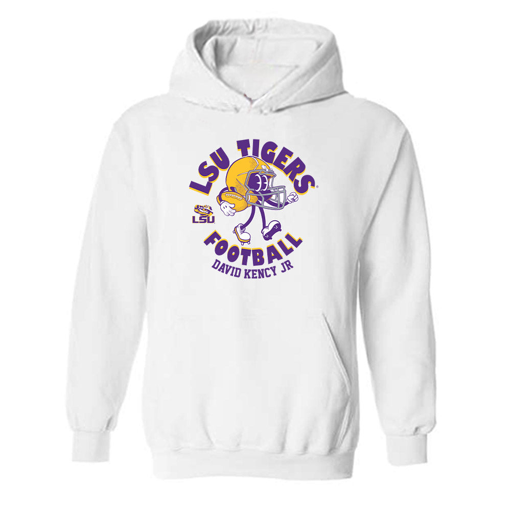 LSU - NCAA Football : David Kency Jr - Fashion Shersey Hooded Sweatshirt-0