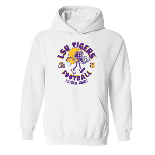 LSU - NCAA Football : Cayden Jones - Fashion Shersey Hooded Sweatshirt-0