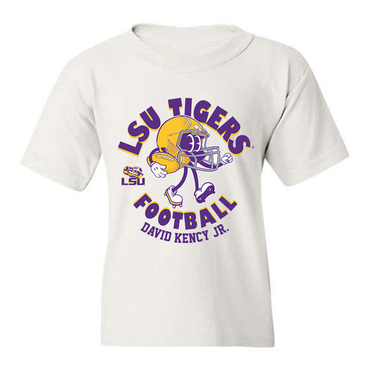 LSU - NCAA Football : David Kency Jr. - Fashion Shersey Youth T-Shirt-0