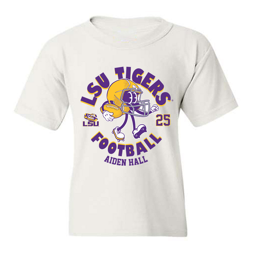 LSU - NCAA Football : Aiden Hall - Fashion Shersey Youth T-Shirt-0