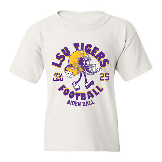 LSU - NCAA Football : Aiden Hall - Fashion Shersey Youth T-Shirt-0