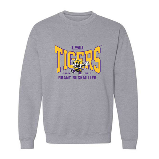 LSU - NCAA Men's Track & Field : Grant Buckmiller - Fashion Shersey Crewneck Sweatshirt-0