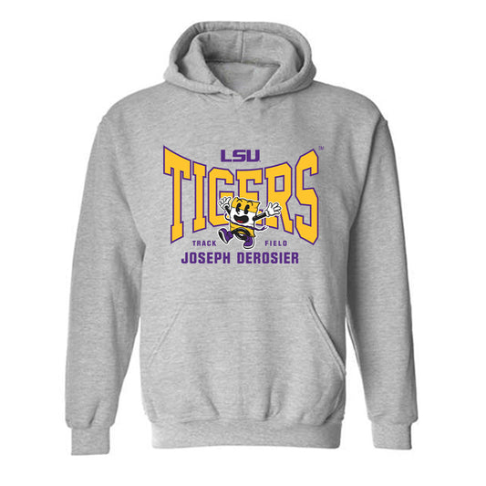 LSU - NCAA Men's Track & Field : Joseph DeRosier - Fashion Shersey Hooded Sweatshirt-0