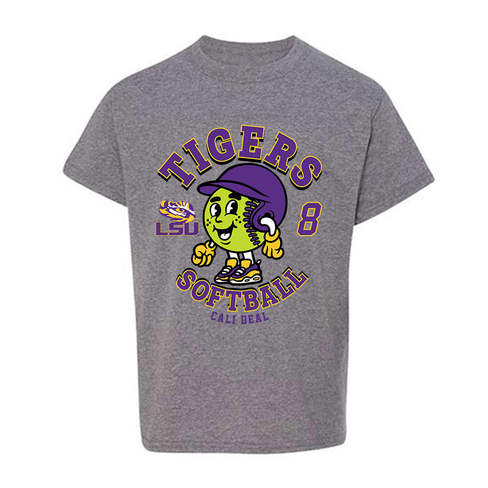 LSU - NCAA Softball : Cali Deal - Fashion Shersey Youth T-Shirt-0