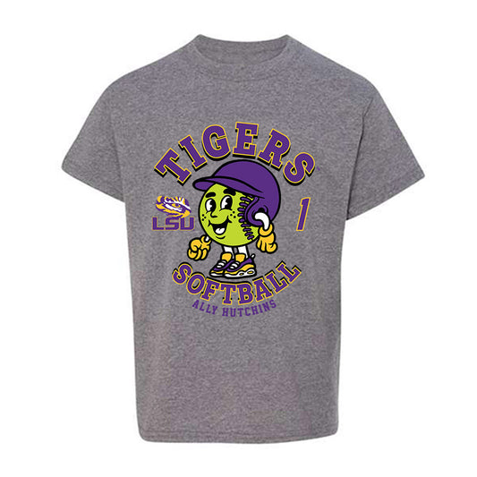 LSU - NCAA Softball : Ally Hutchins - Fashion Shersey Youth T-Shirt-0