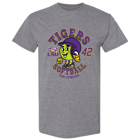 LSU - NCAA Softball : Tori Edwards - Fashion Shersey T-Shirt-0