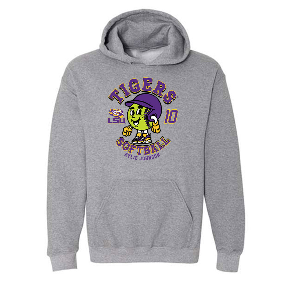 LSU - NCAA Softball : Rylie Johnson - Fashion Shersey Hooded Sweatshirt-0