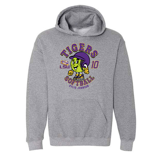 LSU - NCAA Softball : Rylie Johnson - Fashion Shersey Hooded Sweatshirt-0