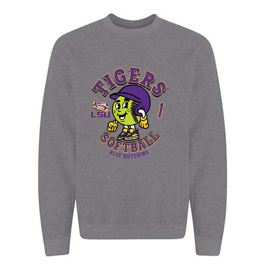 LSU - NCAA Softball : Ally Hutchins - Fashion Shersey Crewneck Sweatshirt-0