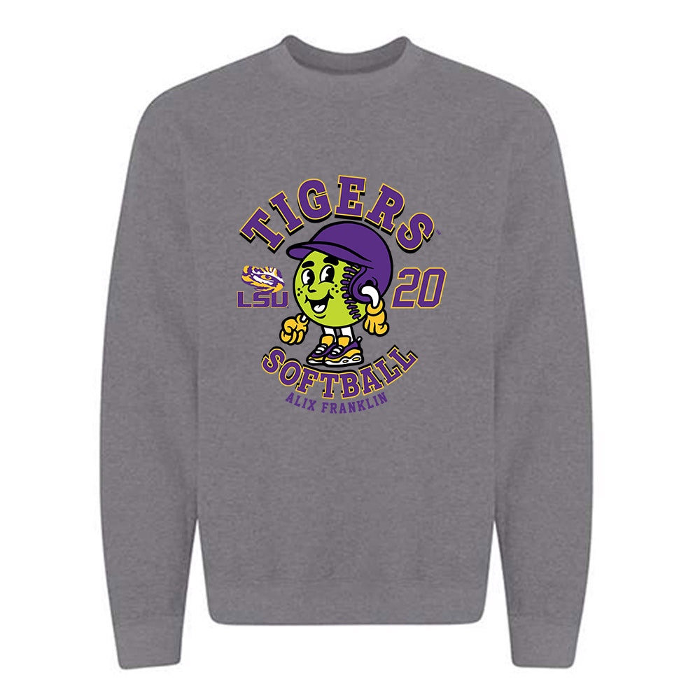 LSU - NCAA Softball : alix franklin - Fashion Shersey Crewneck Sweatshirt-0