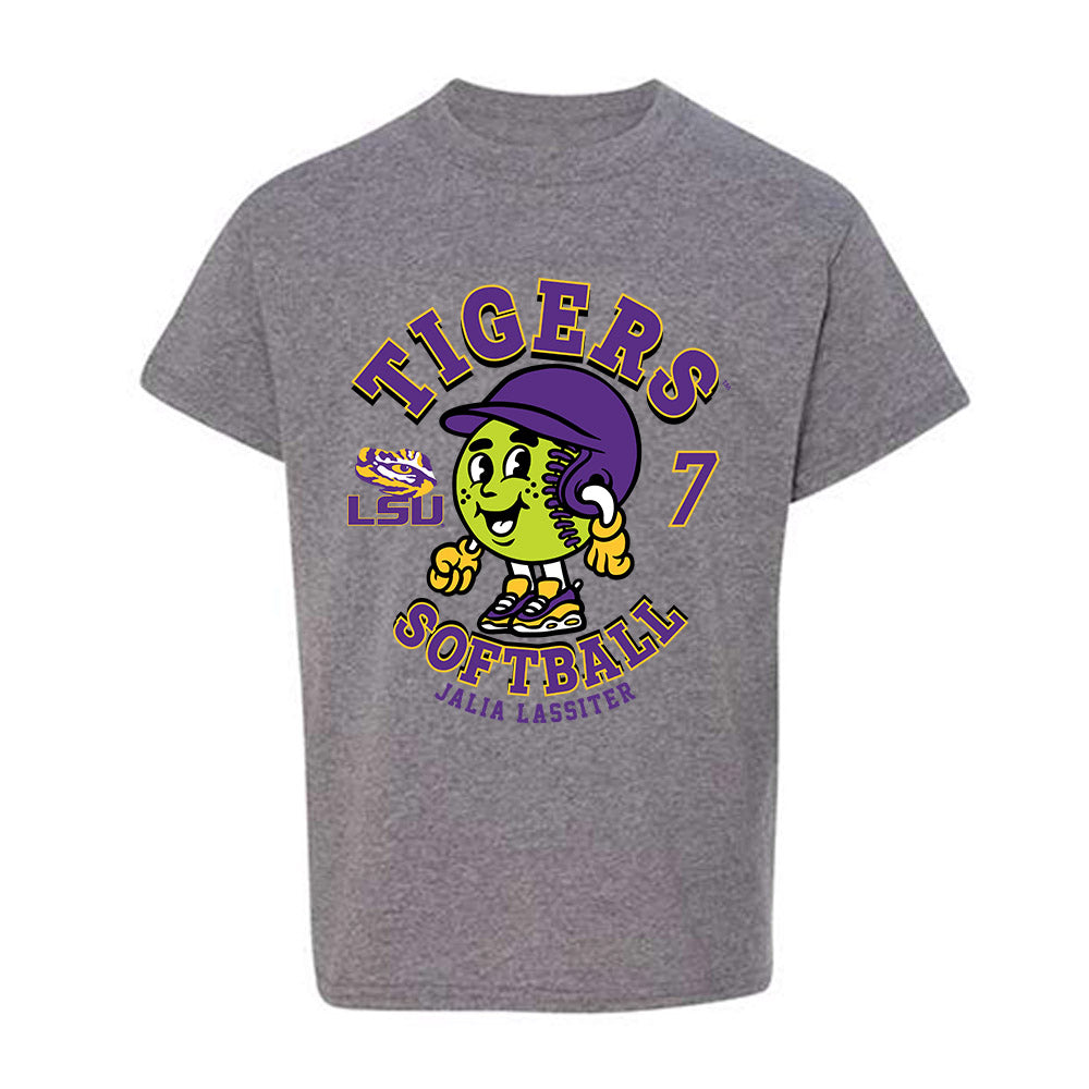 LSU - NCAA Softball : Jalia Lassiter - Fashion Shersey Youth T-Shirt-0