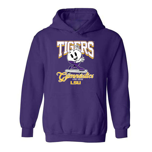 LSU - NCAA Women's Gymnastics : Lexi Zeiss - Fashion Shersey Hooded Sweatshirt-0