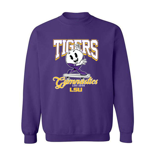 LSU - NCAA Women's Gymnastics : Lexi Zeiss - Fashion Shersey Crewneck Sweatshirt-0