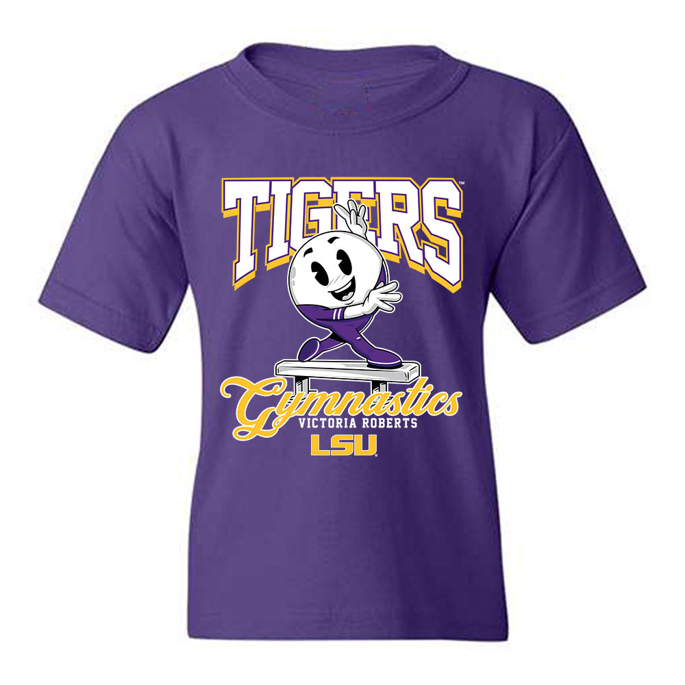 LSU - NCAA Women's Gymnastics : Victoria Roberts - Fashion Shersey Youth T-Shirt-0