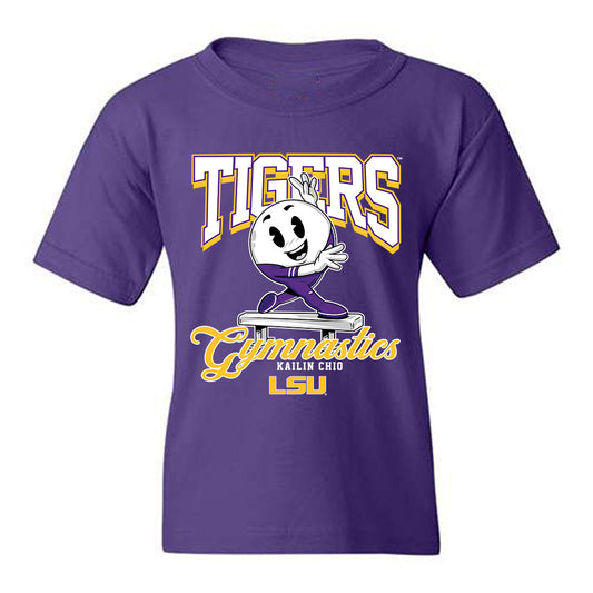 LSU - NCAA Women's Gymnastics : Kailin Chio - Fashion Shersey Youth T-Shirt-0